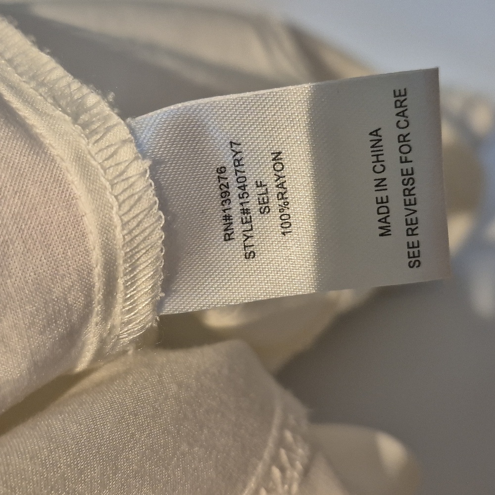 Daniel Rainn Cream Embroidered Tunic Blouse size L - Picture 7 of 7